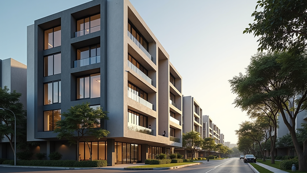 Eye-level view of modern residential building in São Bernardo do Campo