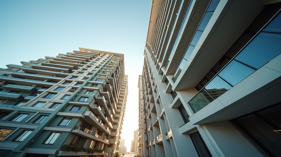 eye-level view of modern apartment building in São Bernardo do Campo