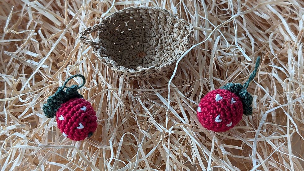 Miniaturbild: Erdbeeren im Körbchen 