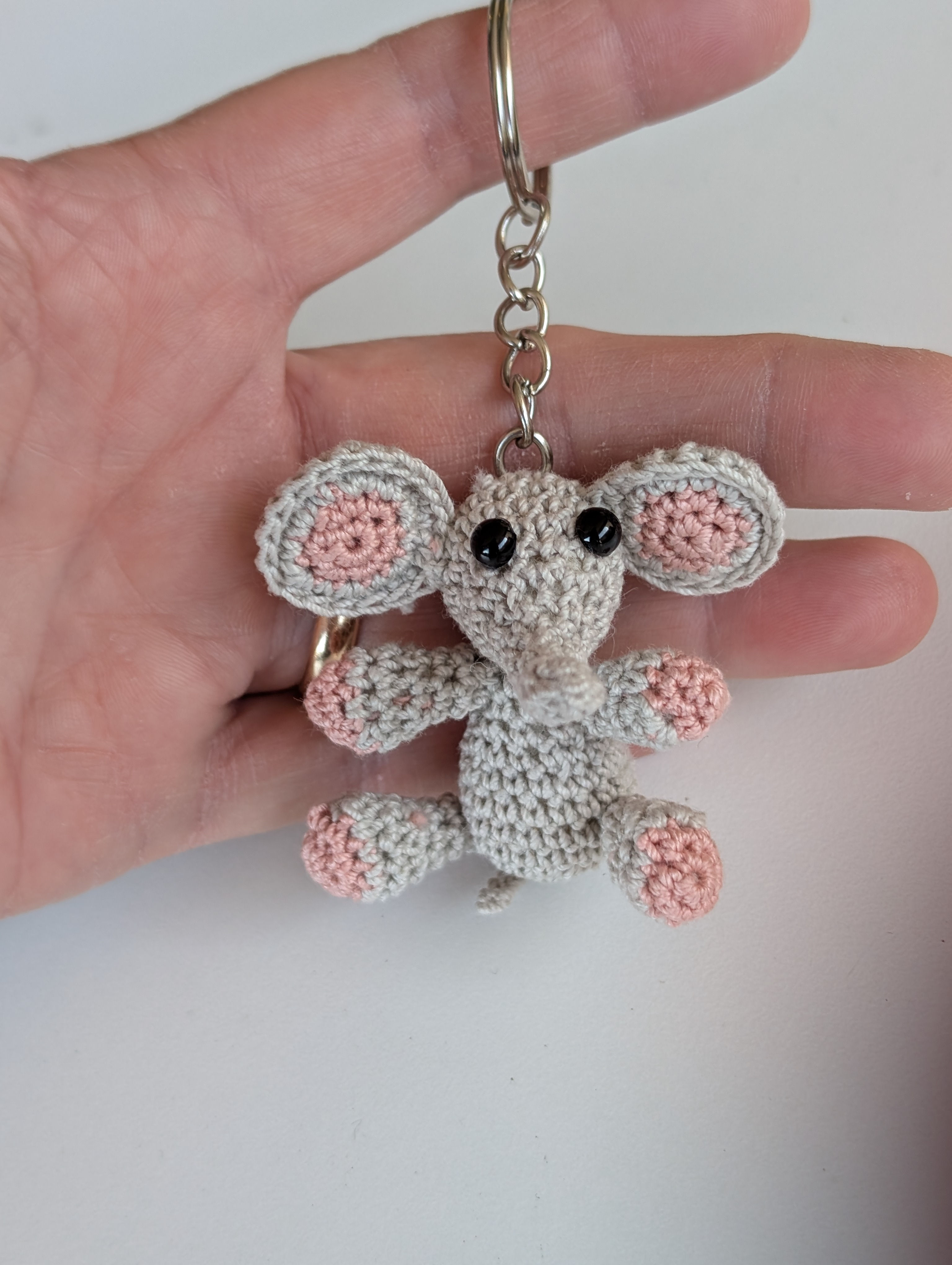 Mini Elefantenschlüsselanhänger