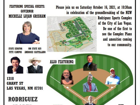Rodriguez Park Sports Complex Groundbreaking!!