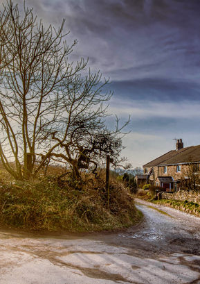 'Bright Winter's Morn'.  Tockholes Village, Darwen. Lancashire
