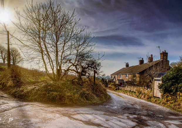 'Bright Winter's Morn'.  Tockholes Village, Darwen. Lancashire
