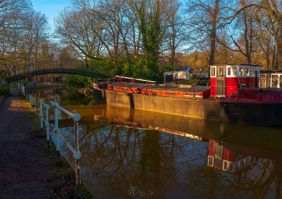 Bridgewater (Orange) Canal. Worsley, Manchester. UK