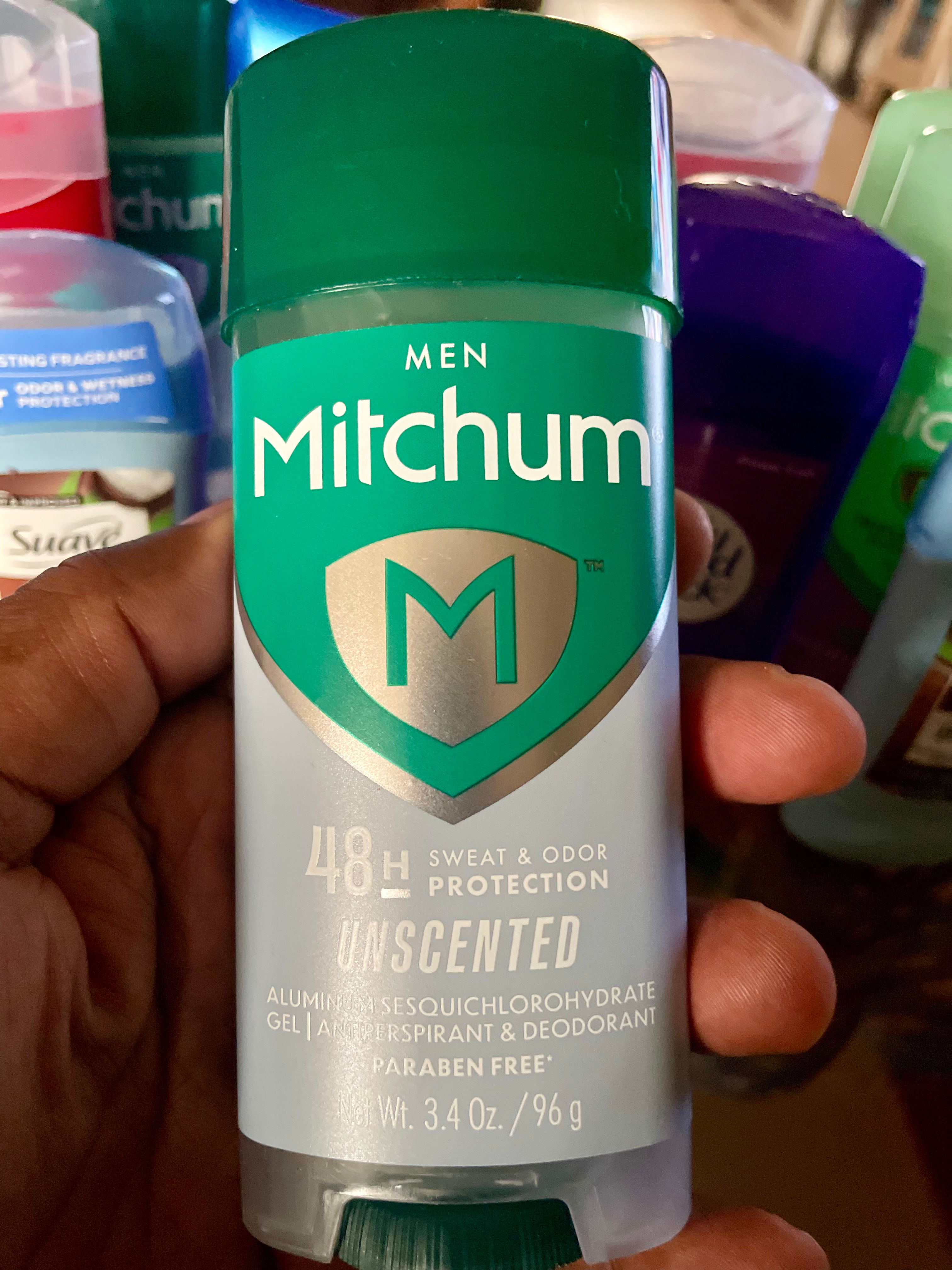 Mitchum Men's Deodorant, Antiperspirant, Triple Odor Defense Gel Stick, 48 Hr Pr