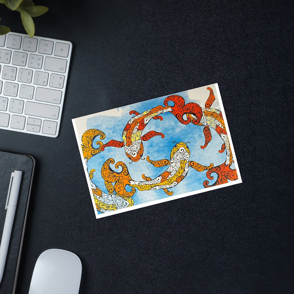 Thumbnail: Koi Pond Notecards Pack of 10