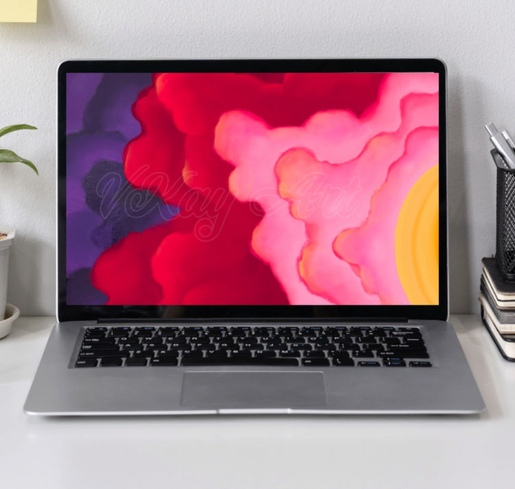 Abstract Watercolor Style Bright Sunrise Tablet