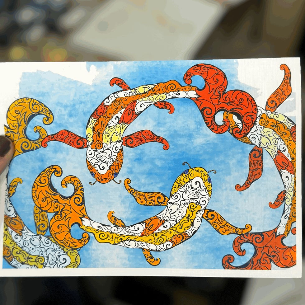 Thumbnail: Koi Pond Notecards Pack of 10