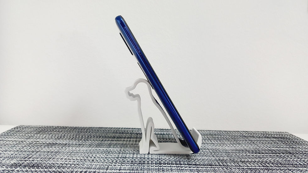 Miniatura: 2u1 Pas držač za mobitel i ukras 8 cm