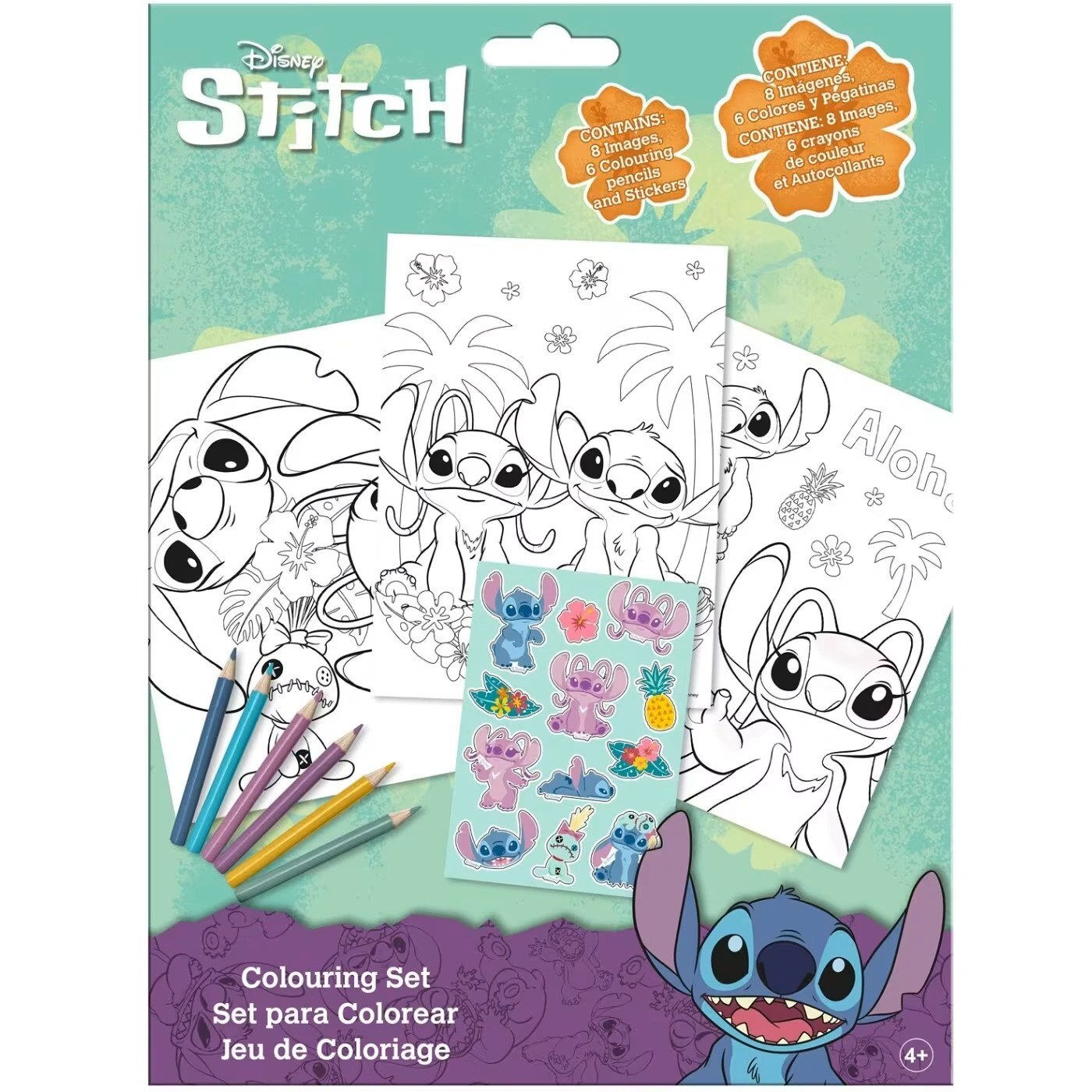 Disney Stitch bojanka set