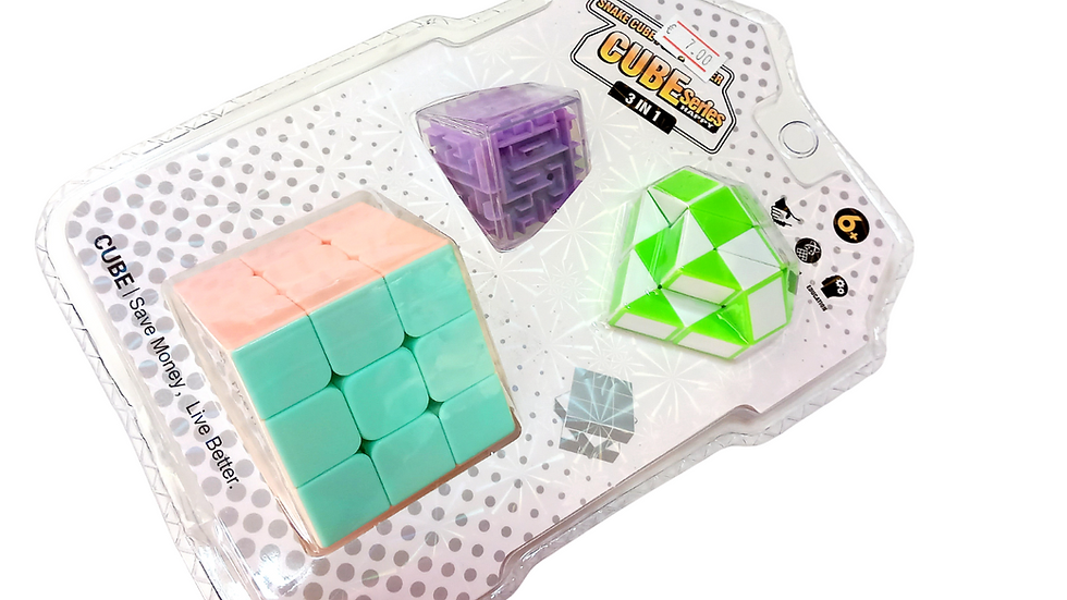 Minijatura: Set slagalica 3u1 Rubikova kocka