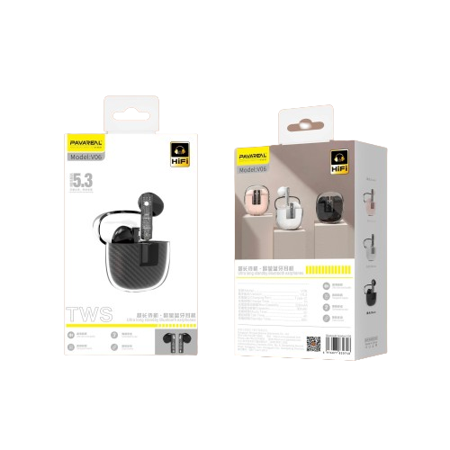 Miniatura: Wireless prozirne slušalice TWS V5.3 Pavareal V06 HiFi