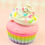 Thumbnail: Soft Pastels Rainbow Cupcake Charm