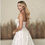 Thumbnail: 3d lace a line strapless wedding dress