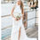 Thumbnail: Satin fitted wedding dress with halter neck
