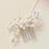 Thumbnail: Hair Comb - Floral Freshwater Pearl