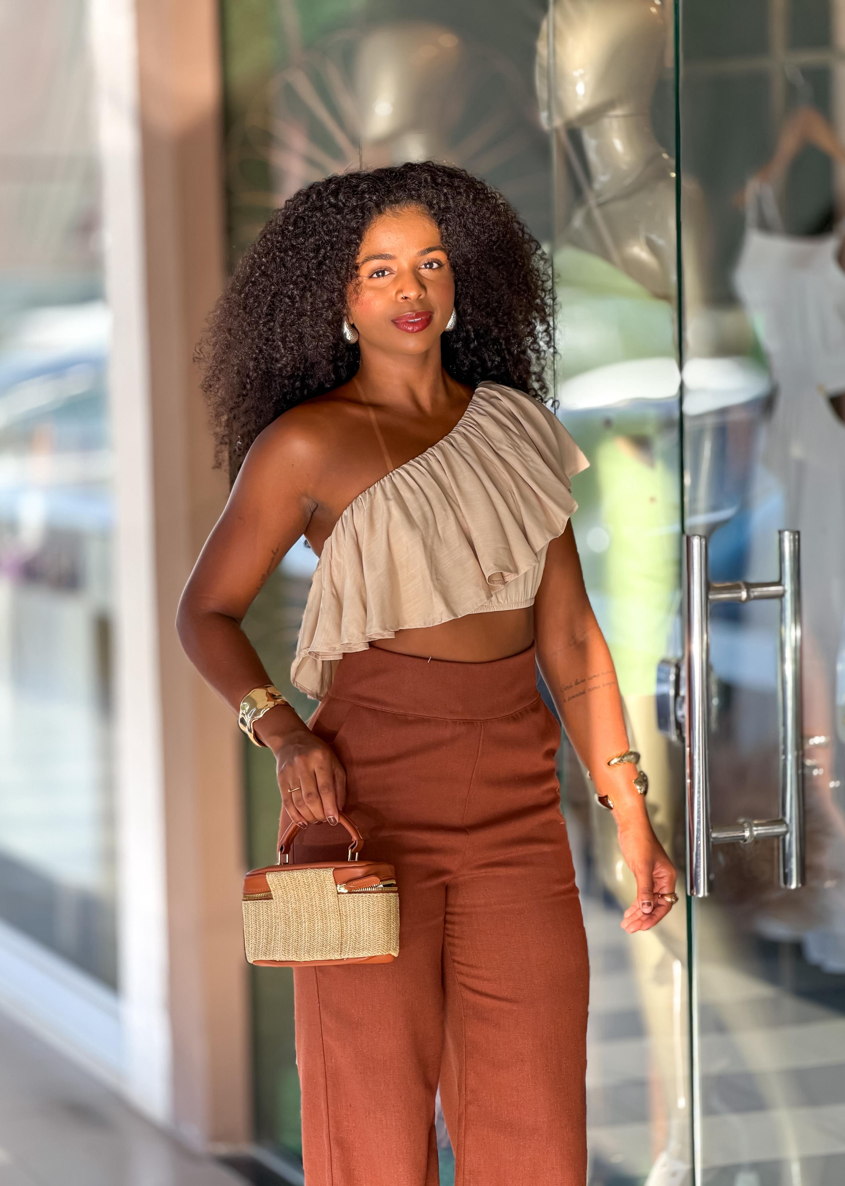 Cropped Ciganinha Ombro Só 