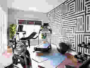 energetic walls for home workout area