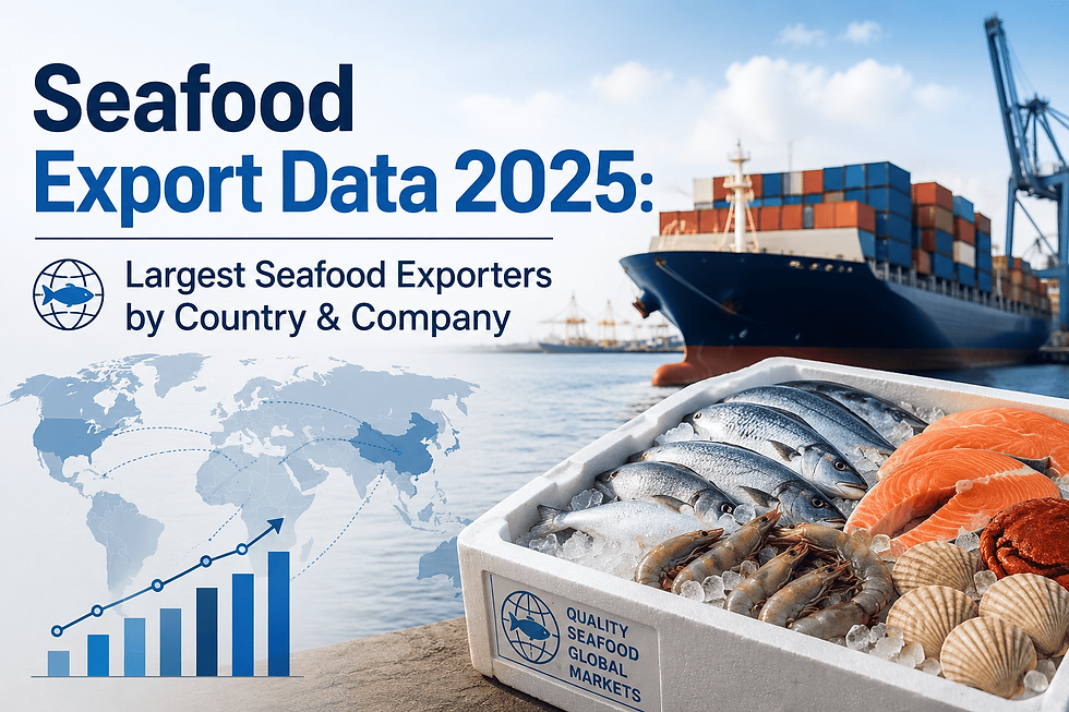 seafood export data