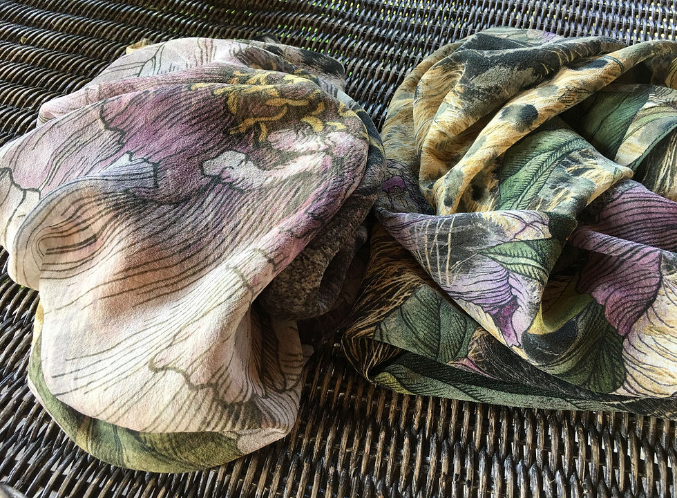 Miniatura: #endlessChic Square NeckScarf / Animalier Real Silk Foulard