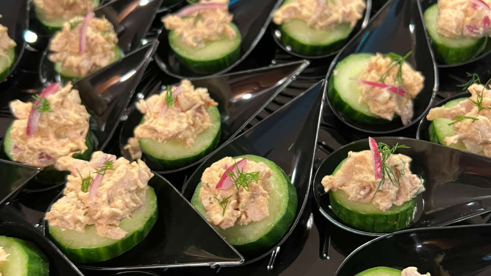 Chicken Salad Cucumber Bites