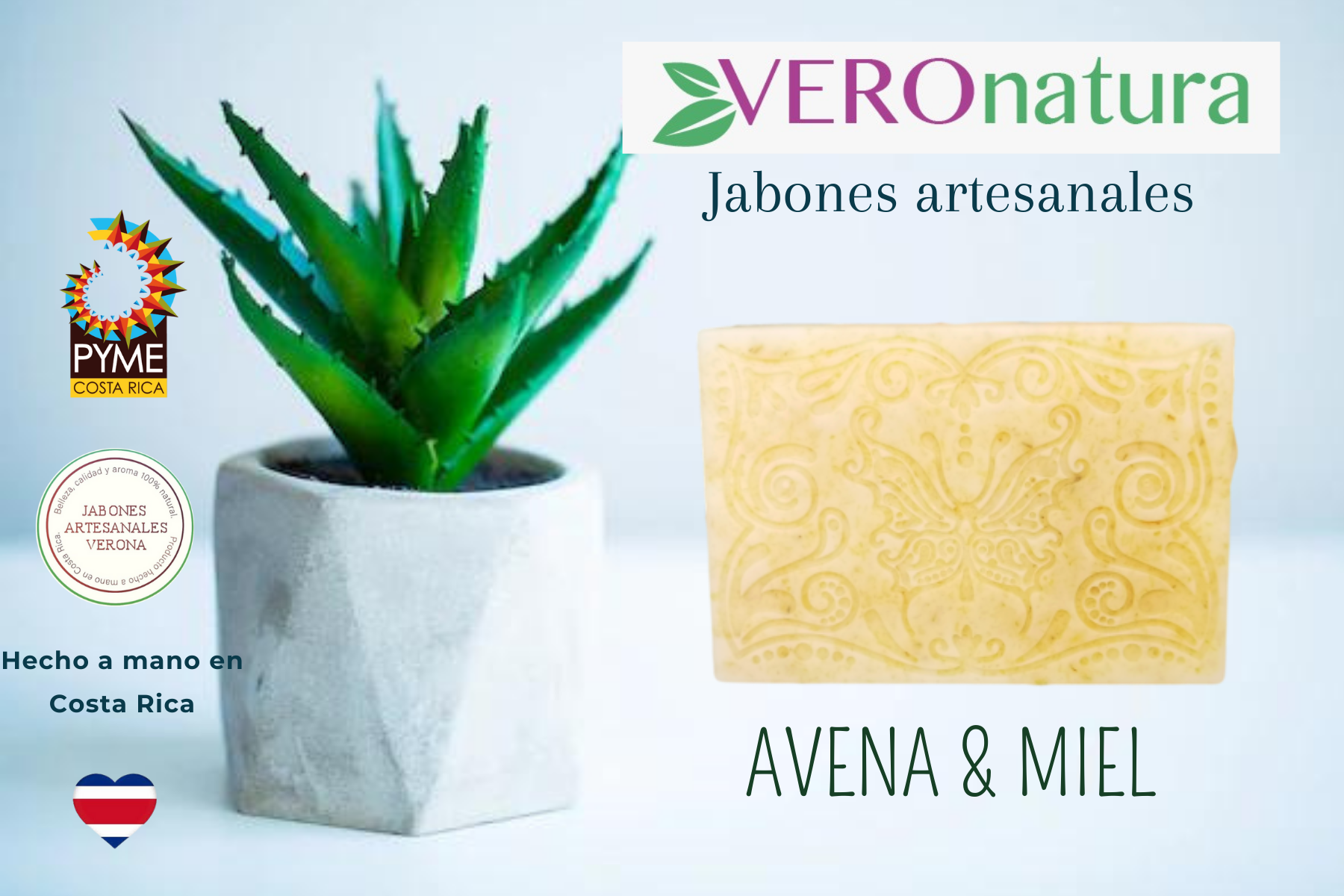 Jabón artesanal de Avena y miel 110 g