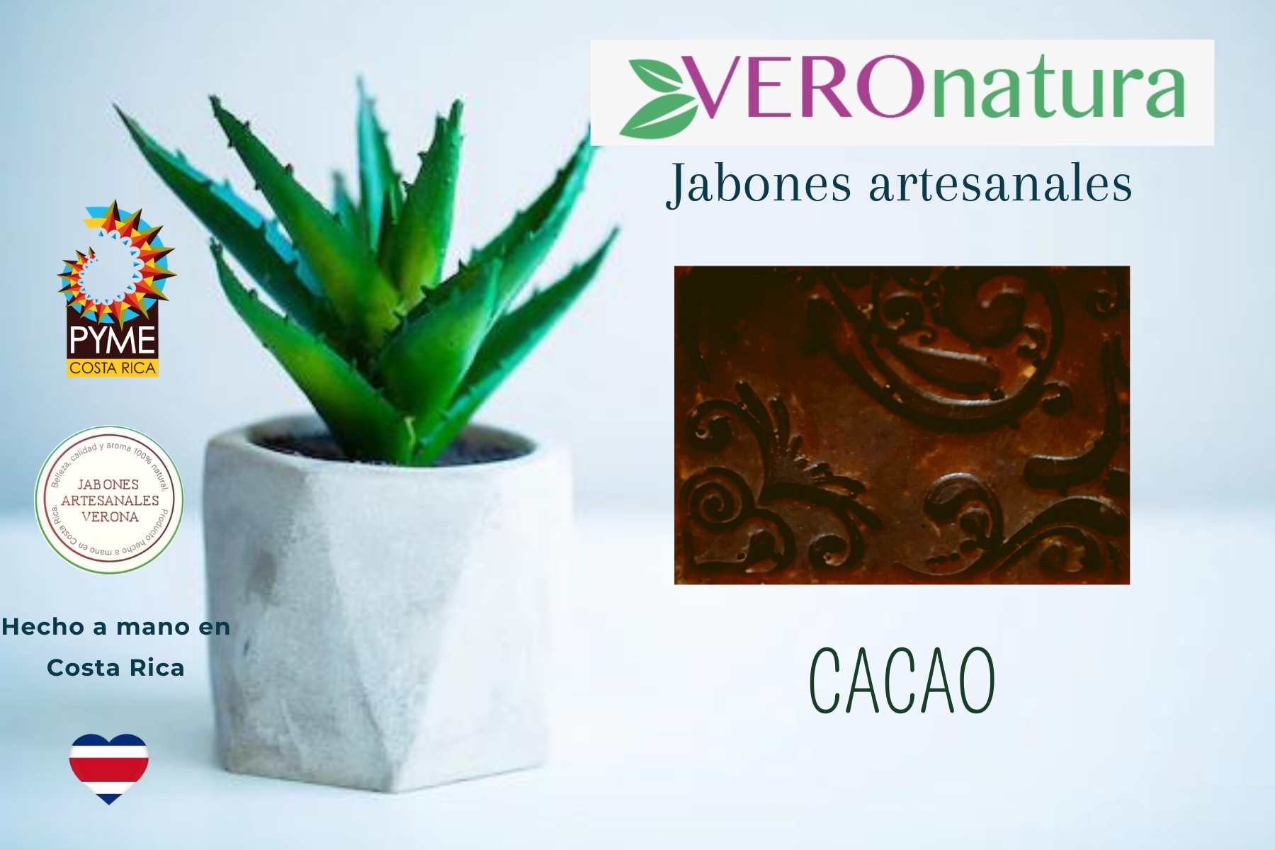 Jabón artesanal  de Chocolate 110g