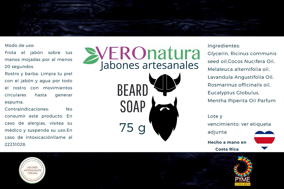 Miniatura: Jabón Artesanal para Barba 70 g