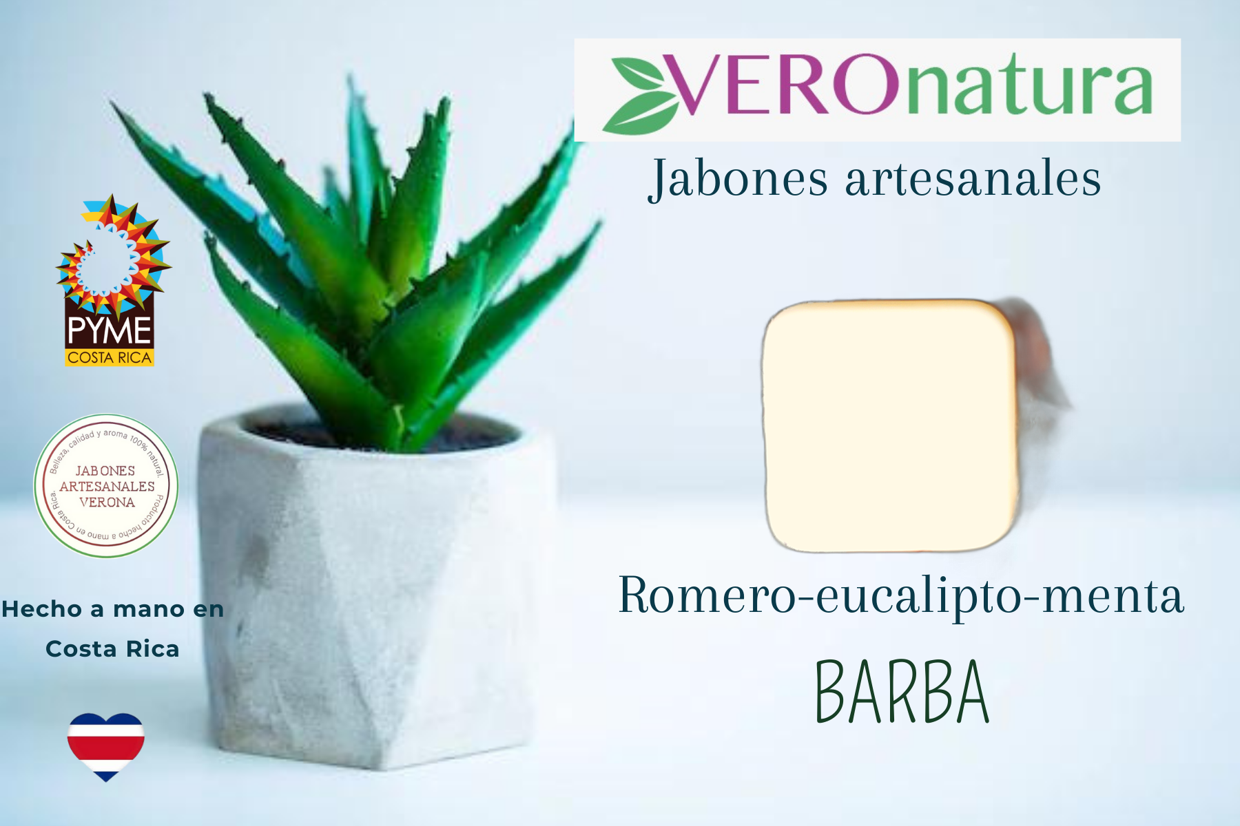 Jabón Artesanal para Barba 70 g