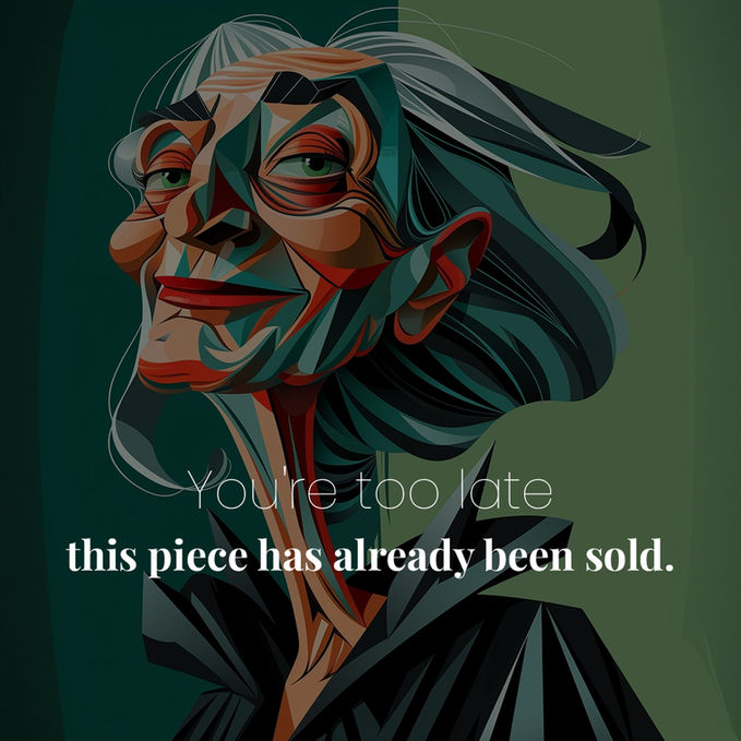 An epic portrait of an elderly woman