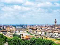 Florence Ponte Vecchio - Panorama View