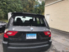 Broken rear glass on BMW X3