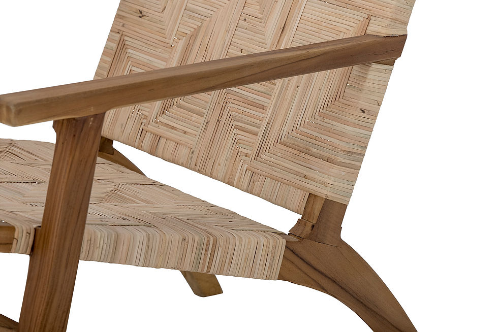 תמונה ממוזערת: Mills Lounge Chair, Brown, Rattan