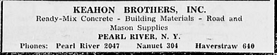 Pearl River Mover | 360 Degree Moving - Family History in Pearl River Keahon Brothers. Advertisment from 1945