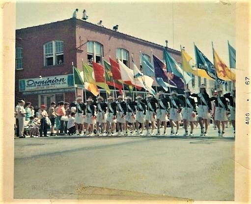Parade - Brantford Wendy Paquin (nee Ernst), 3rd from the right, Mary-Jane Murray