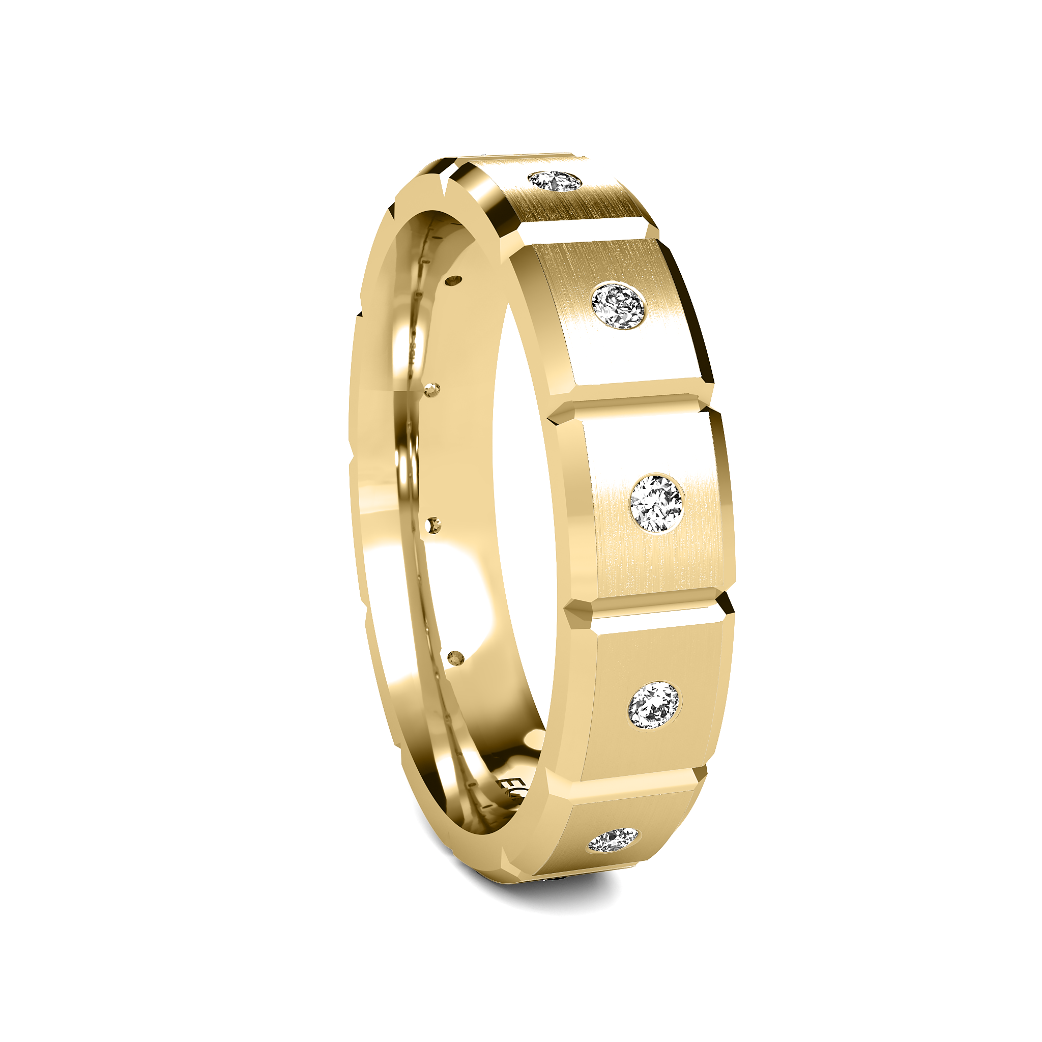 0.25tcw Square Diamond Band