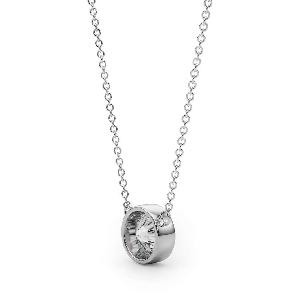 Thumbnail: Solitaire Bezel Pendant