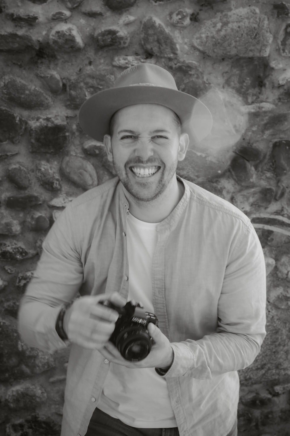 Shooting von Ralph Huber, Ralph lacht in die Kamera