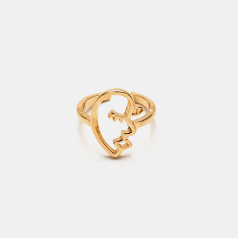 Gold best friend ring
