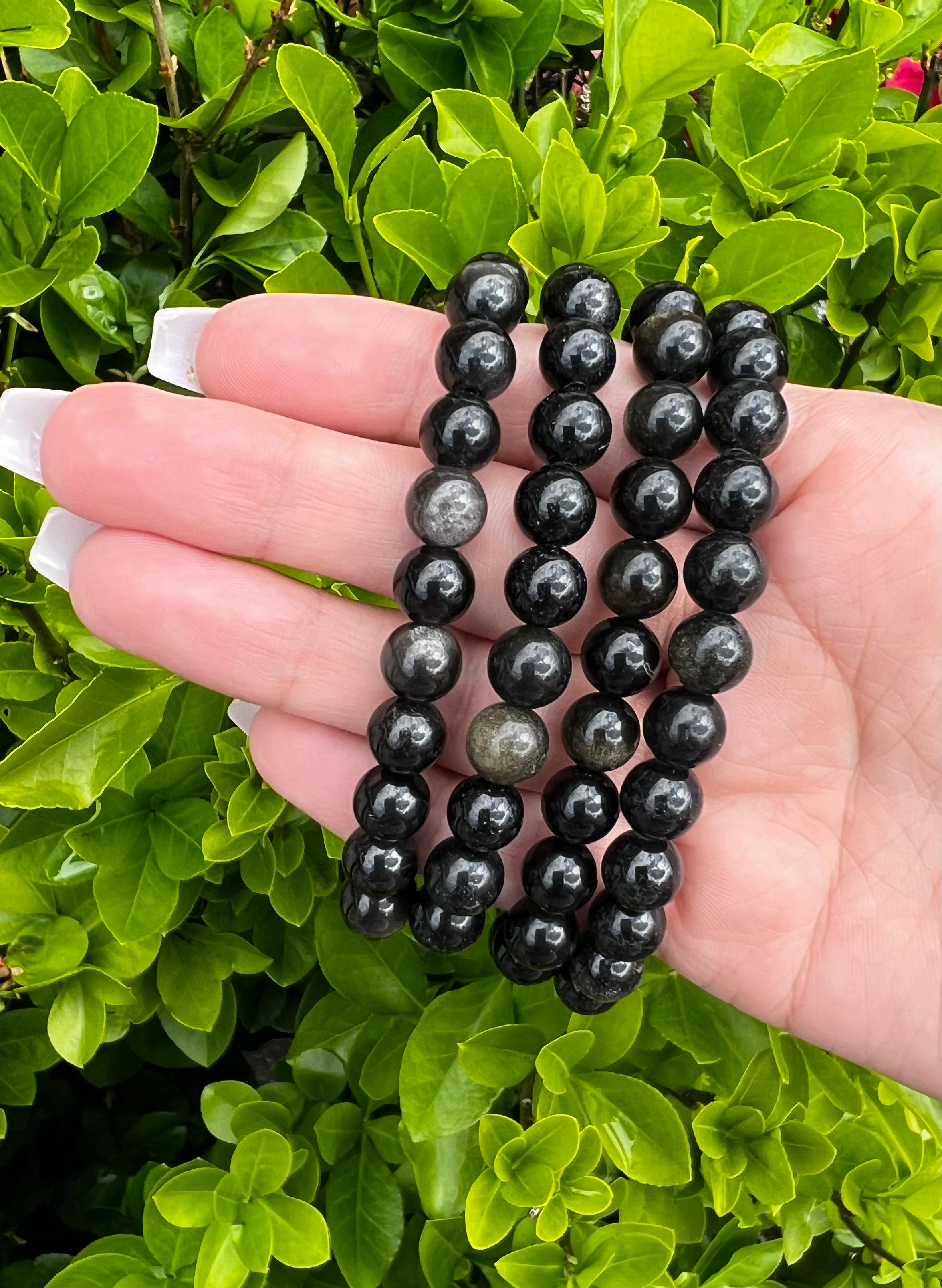 Golden Sheen Obsidian Bracelet