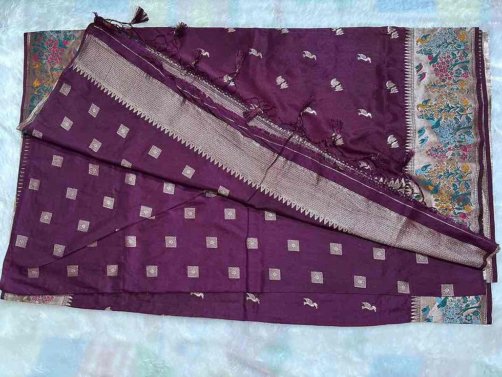 Thumbnail: Paithani Silk -Brown 