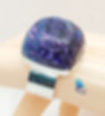 Handmade ring "Purple crackles"