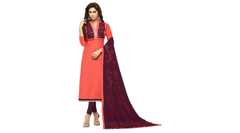 SASTHA Watermelon Pink Anarkali Salwar