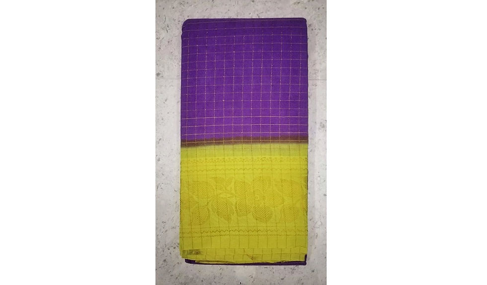 Thumbnail: SASTHA Russian Violet Sungudi Saree