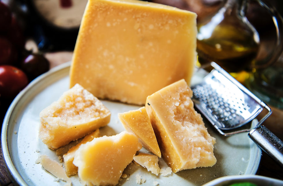 Prato de queijo parmesão