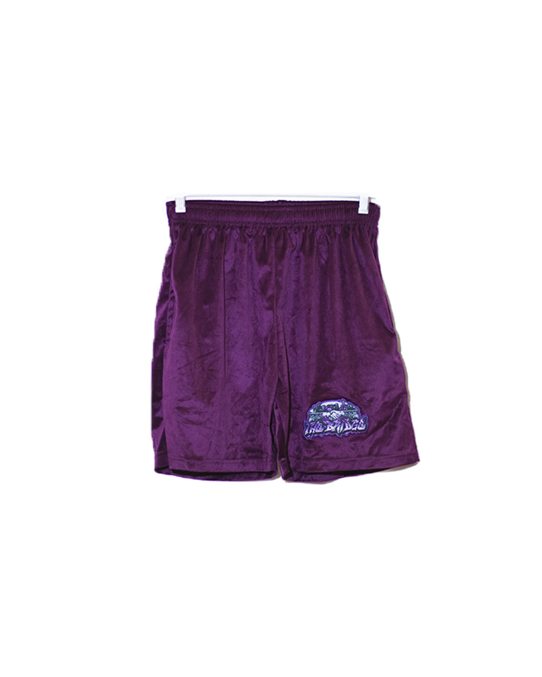 Purple Velour Shorts