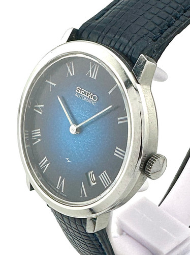 SEIKO セイコー 2418-0030 和紙風青文字盤 1973年製 手巻き | WTIMES