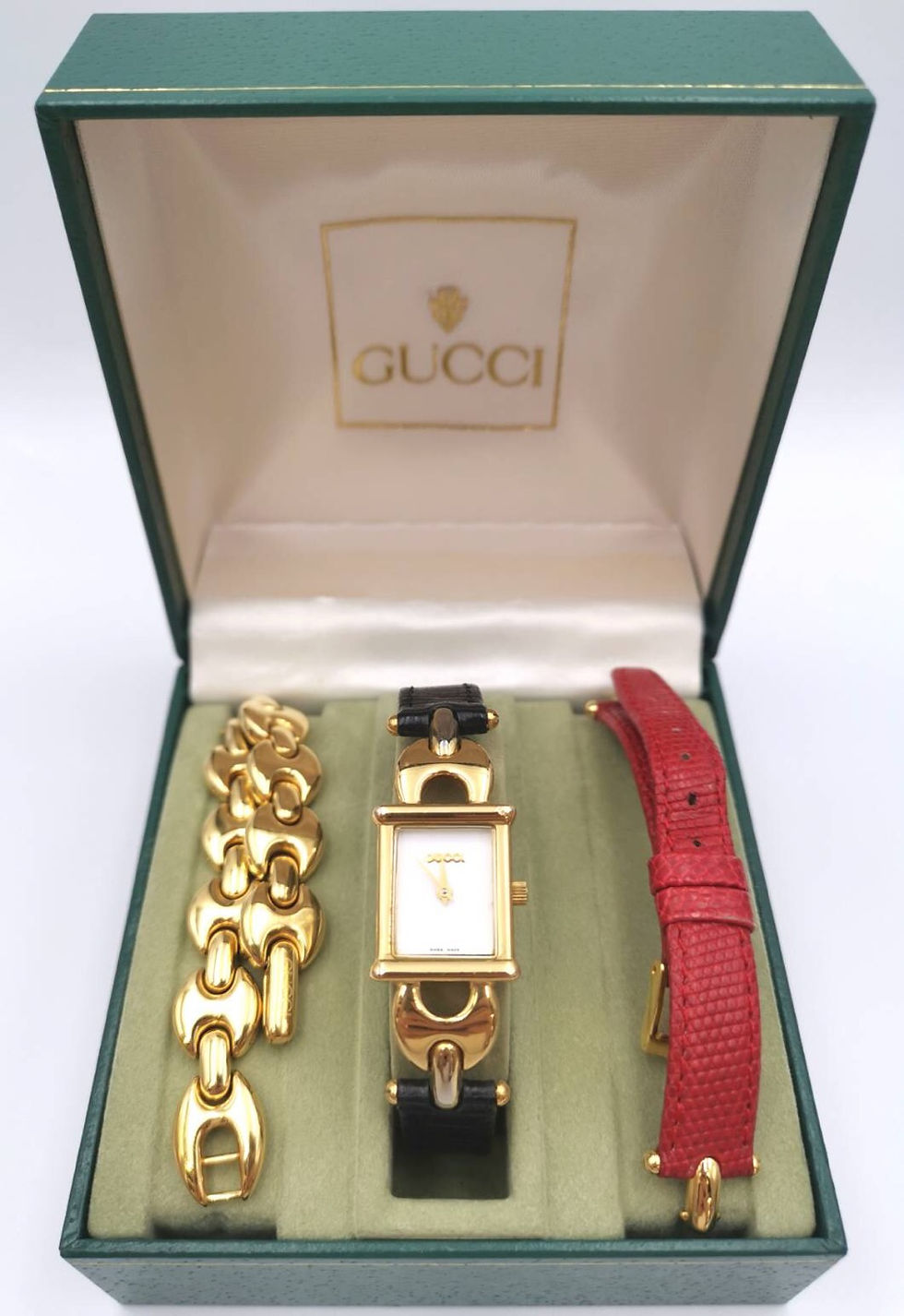 Thumbnail: GUCCI  グッチ　1800L  スクエア　チェンジベルト　GP