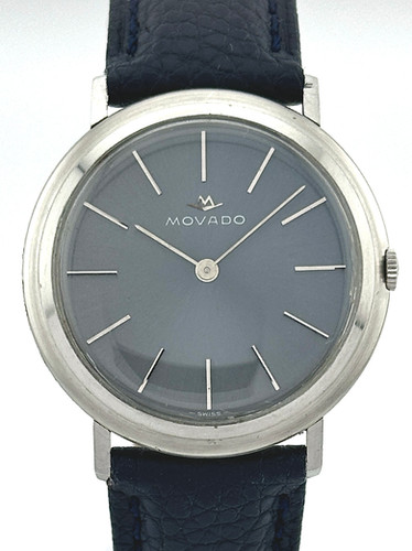 MOVADO　モバード手巻 MOVADO モバード 283 ブルーグレー文字盤 手巻き ヴィンテージウォッチ