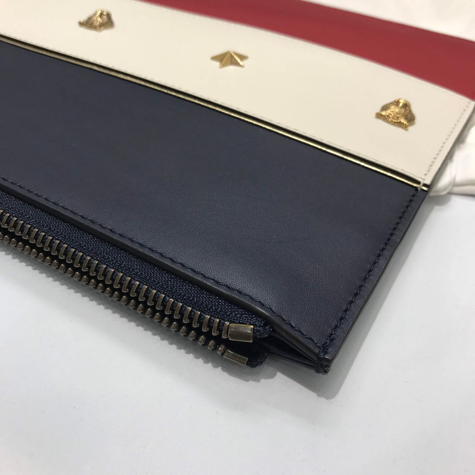 サムネイル： GUCCI	スター＆ライオンクラッチバッグ